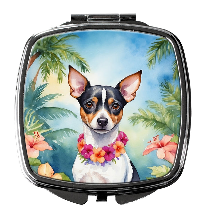 Rat Terrier Luau Compact Mirror Image 1