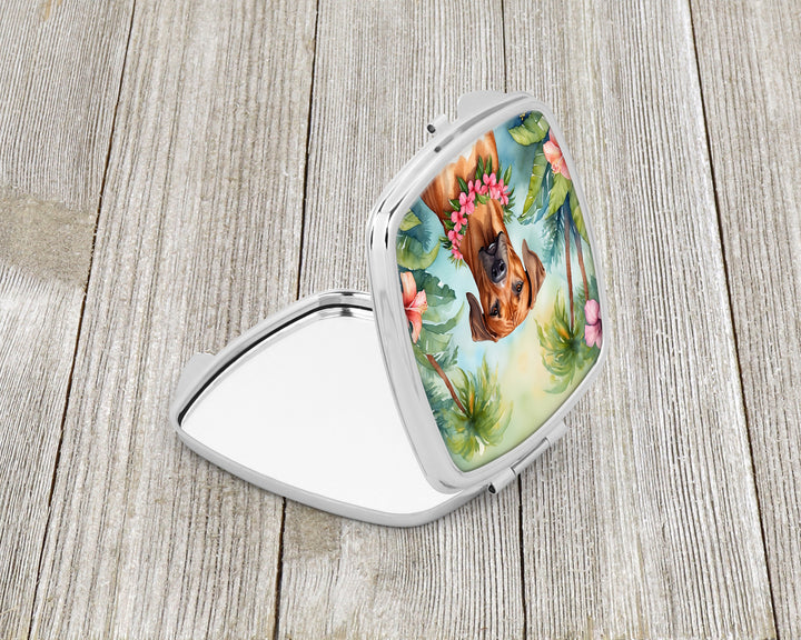 Rhodesian Ridgeback Luau Compact Mirror Image 2