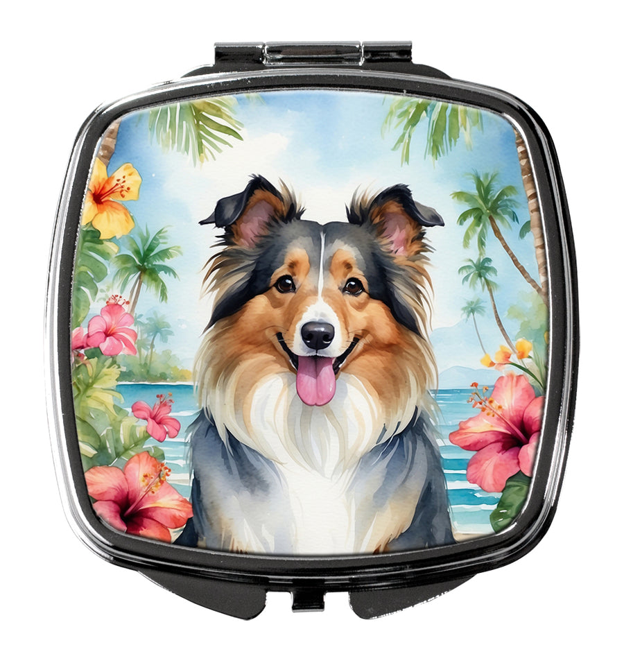 Sheltie Luau Compact Mirror Image 1