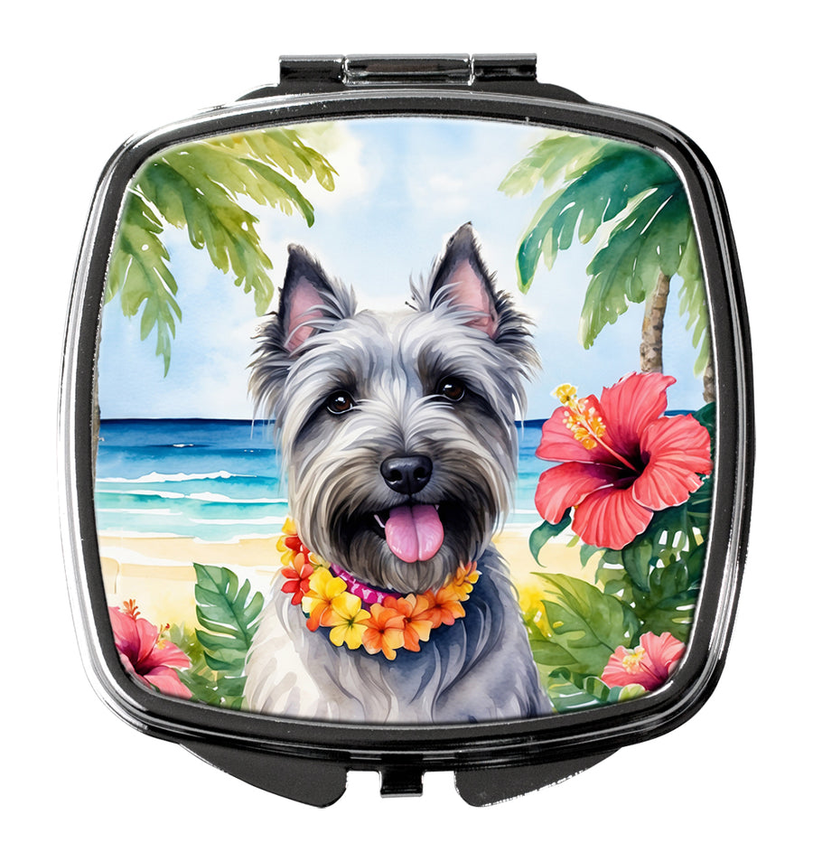 Skye Terrier Luau Compact Mirror Image 1