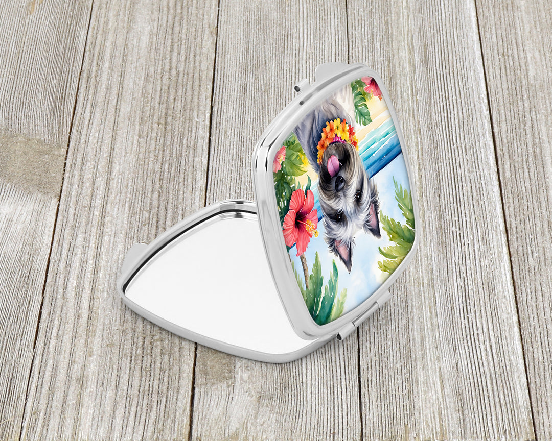 Skye Terrier Luau Compact Mirror Image 2