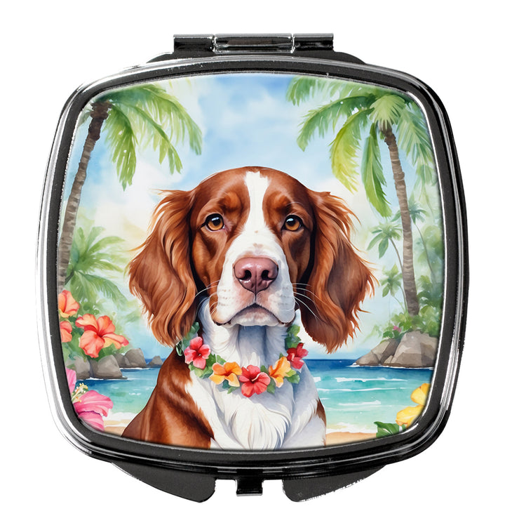 Welsh Springer Spaniel Luau Compact Mirror Image 1