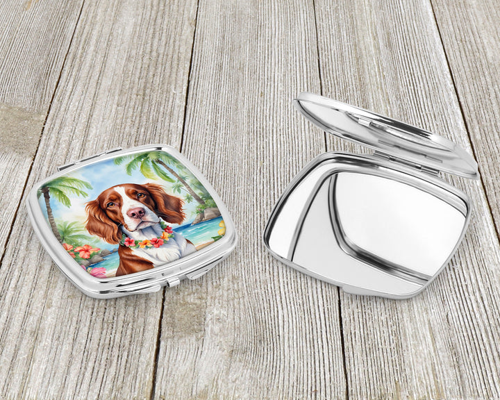 Welsh Springer Spaniel Luau Compact Mirror Image 3