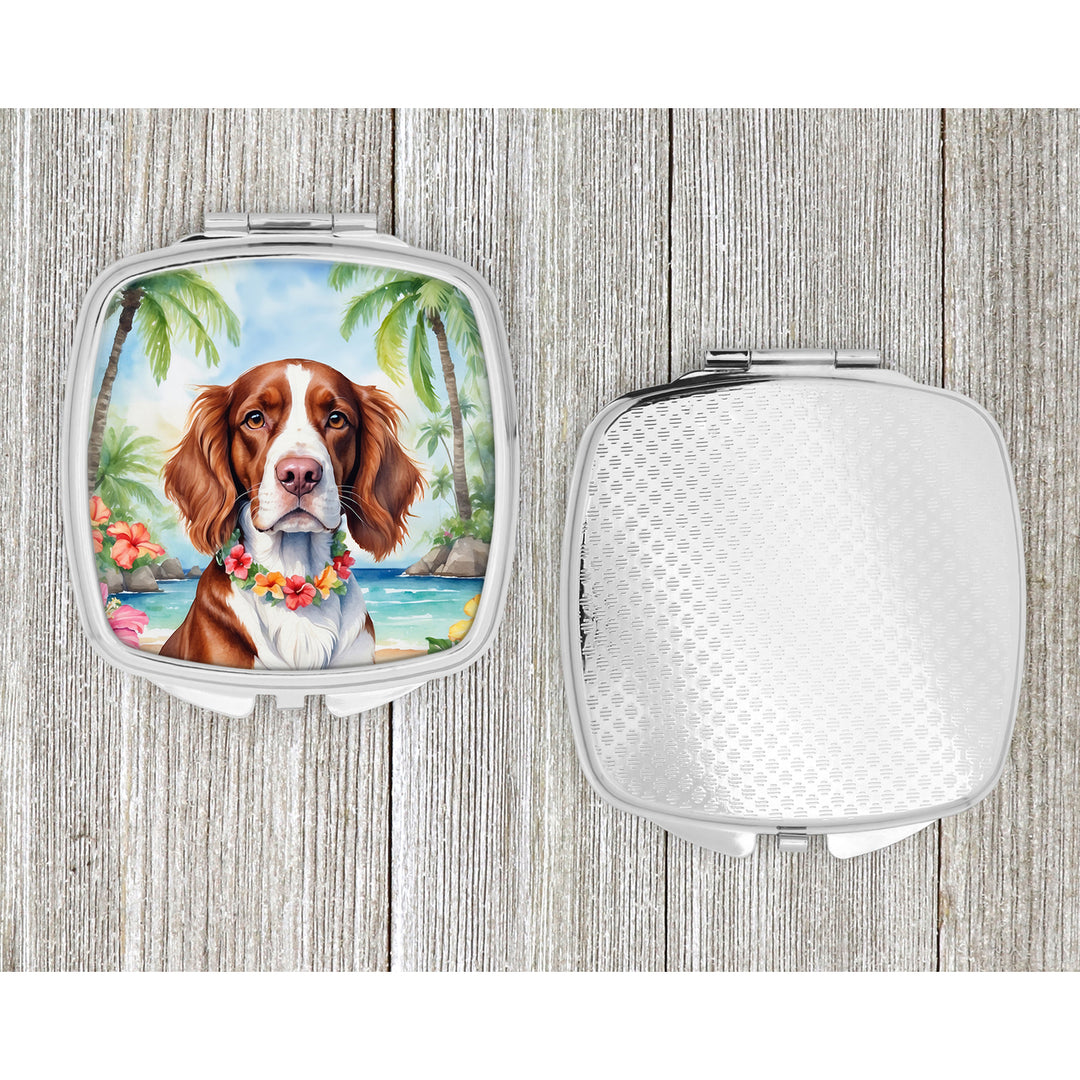 Welsh Springer Spaniel Luau Compact Mirror Image 4