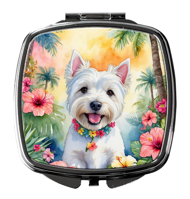 Westie Luau Compact Mirror Image 1