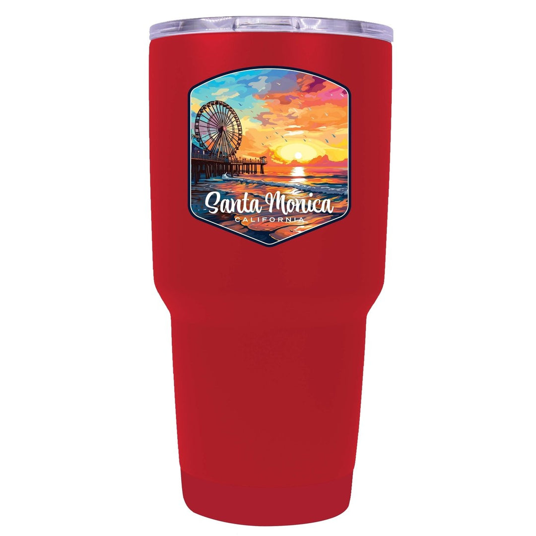 Santa Monica California Design A Souvenir 24 oz Insulated Stainless Steel Tumbler Image 6