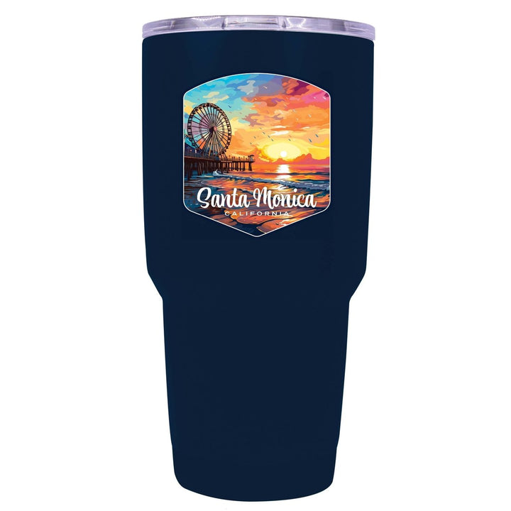 Santa Monica California Design A Souvenir 24 oz Insulated Stainless Steel Tumbler Image 1