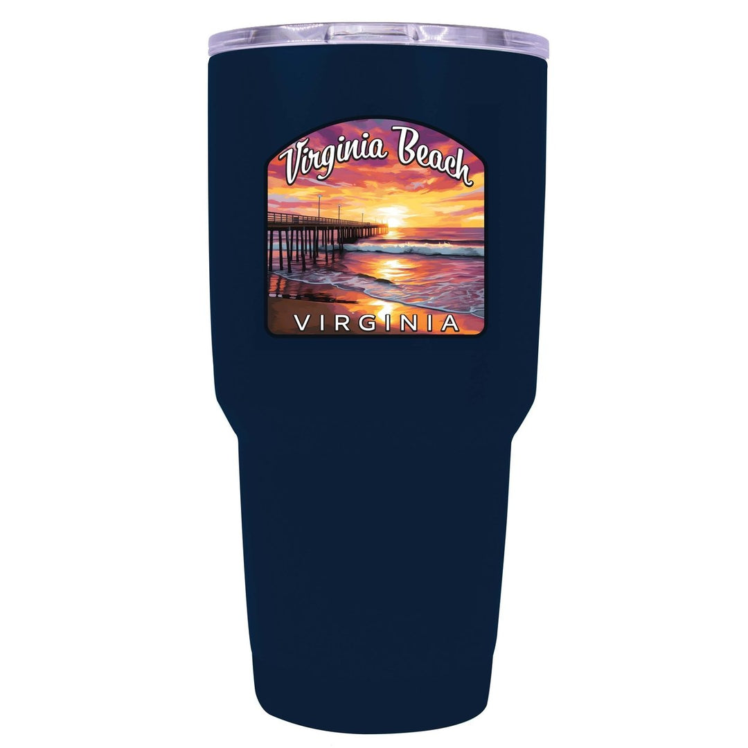 Virginia Beach Viginia Design A Souvenir 24 oz Insulated Stainless Steel Tumbler Image 1