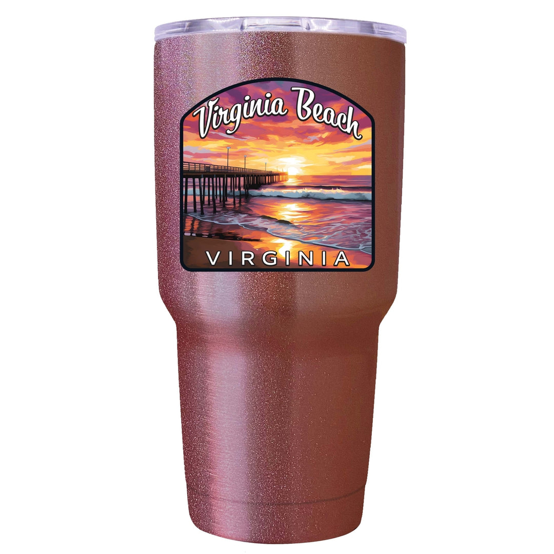 Virginia Beach Viginia Design A Souvenir 24 oz Insulated Stainless Steel Tumbler Image 4