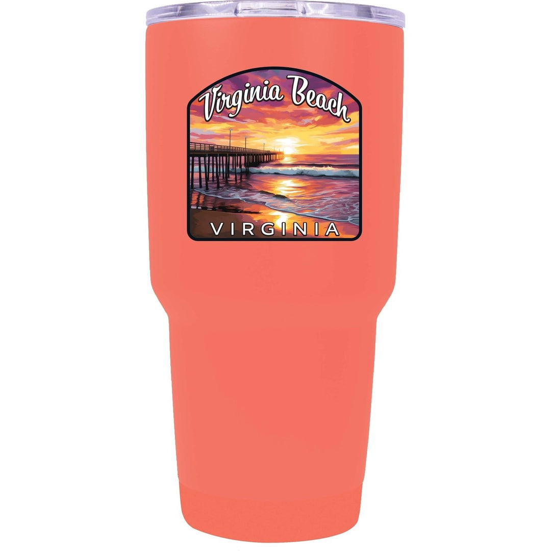 Virginia Beach Viginia Design A Souvenir 24 oz Insulated Stainless Steel Tumbler Image 1