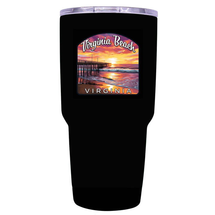 Virginia Beach Viginia Design A Souvenir 24 oz Insulated Stainless Steel Tumbler Image 9