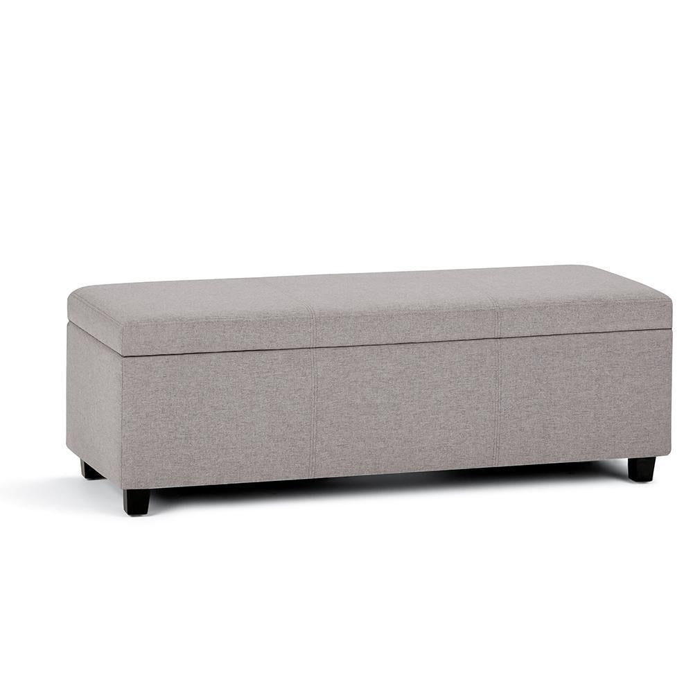 Avalon Storage Ottoman in Linen Image 3