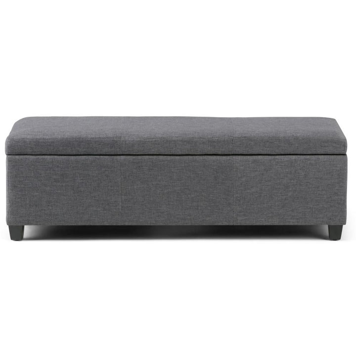 Avalon Storage Ottoman in Linen Image 7