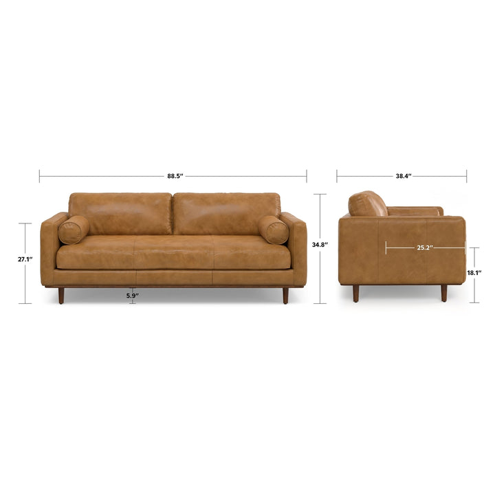 Morrison 89-inch in Genuine Leather Image 10