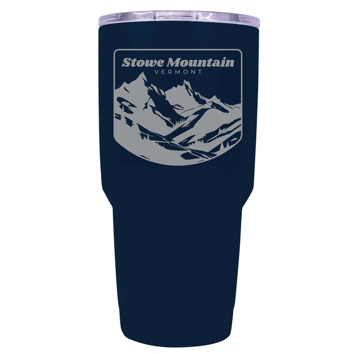 Stowe Mountain Vermont Souvenir 24 oz Engraved Insulated Stainless Steel Tumbler Image 1