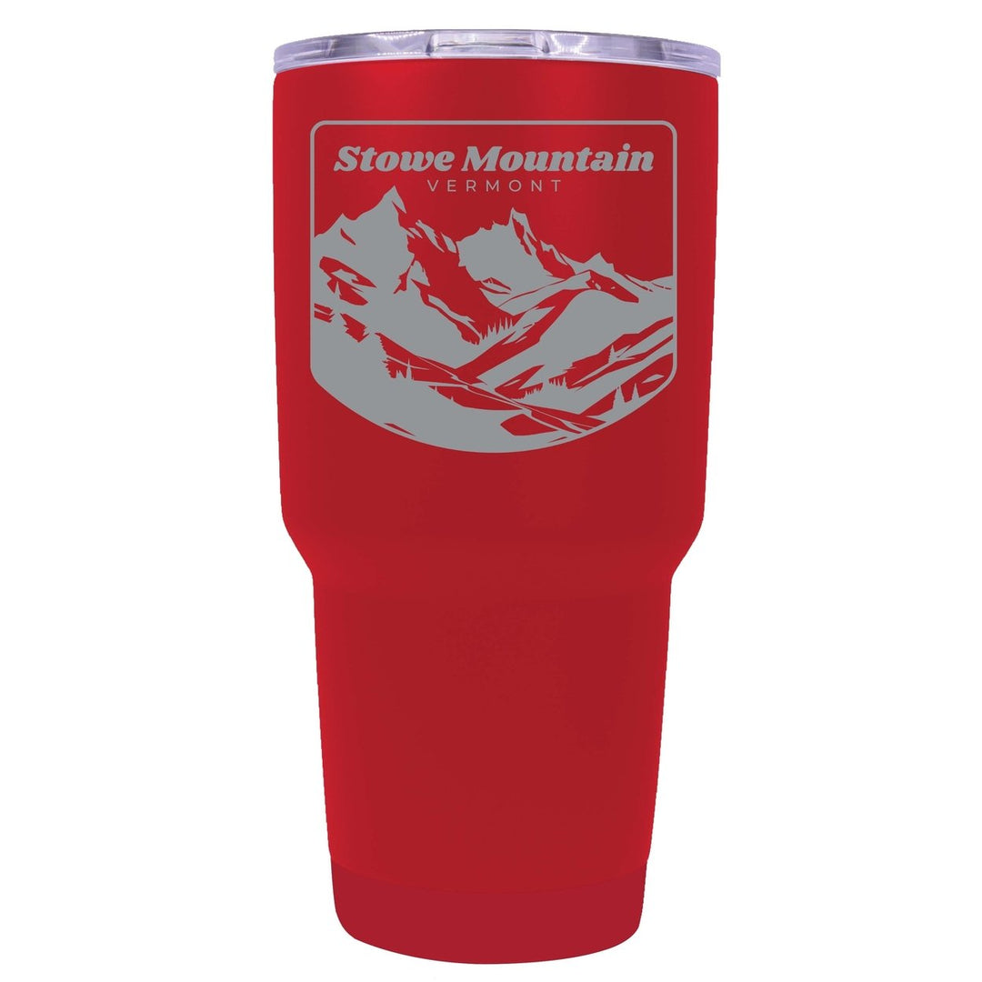 Stowe Mountain Vermont Souvenir 24 oz Engraved Insulated Stainless Steel Tumbler Image 1