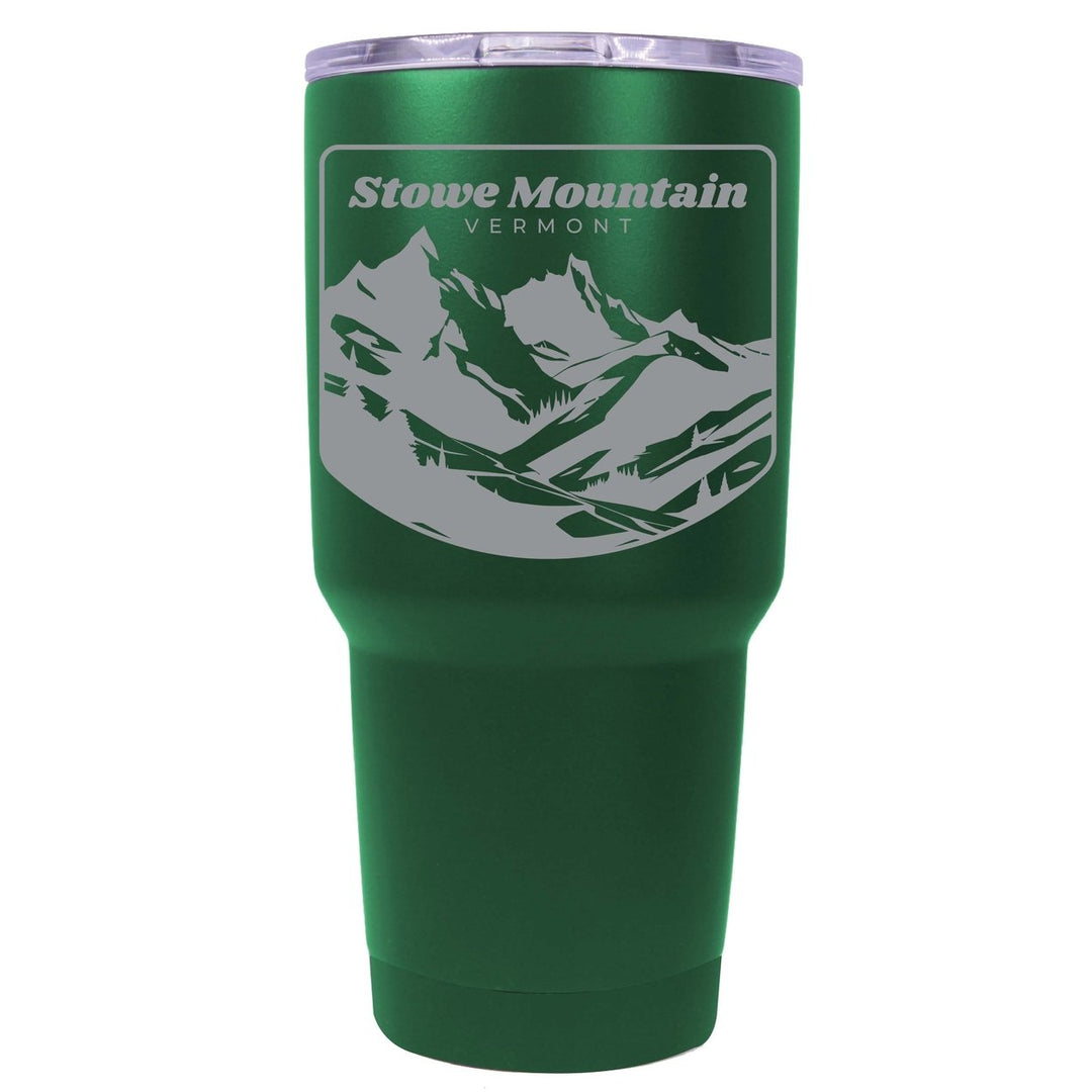 Stowe Mountain Vermont Souvenir 24 oz Engraved Insulated Stainless Steel Tumbler Image 5