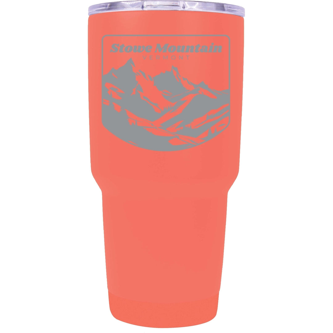 Stowe Mountain Vermont Souvenir 24 oz Engraved Insulated Stainless Steel Tumbler Image 6