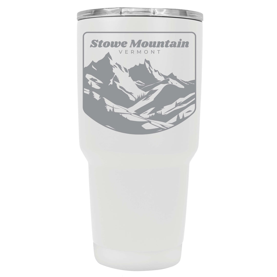 Stowe Mountain Vermont Souvenir 24 oz Engraved Insulated Stainless Steel Tumbler Image 7