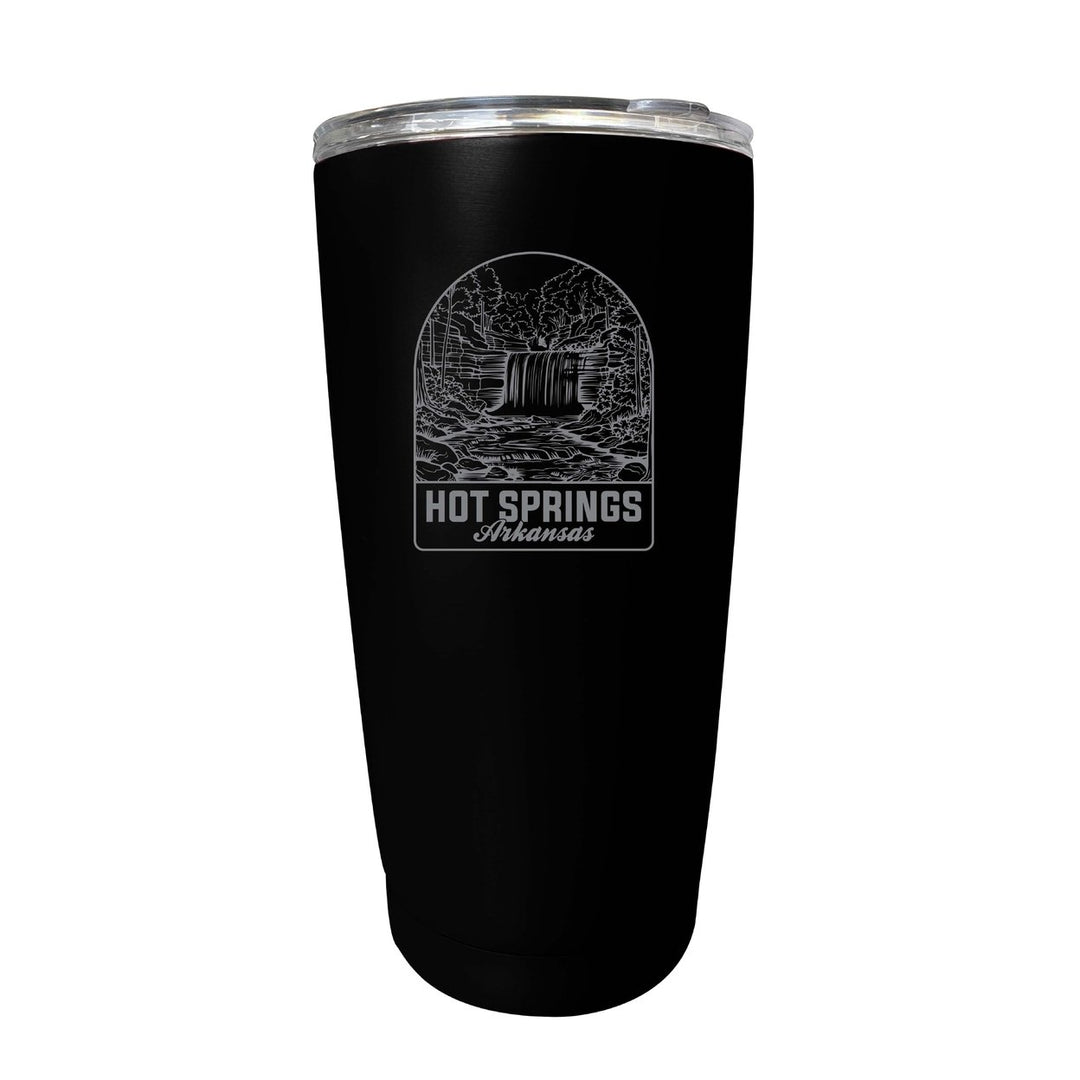 Hot Springs Arkansas Souvenir 16 oz Engraved Stainless Steel Insulated Tumbler Image 1