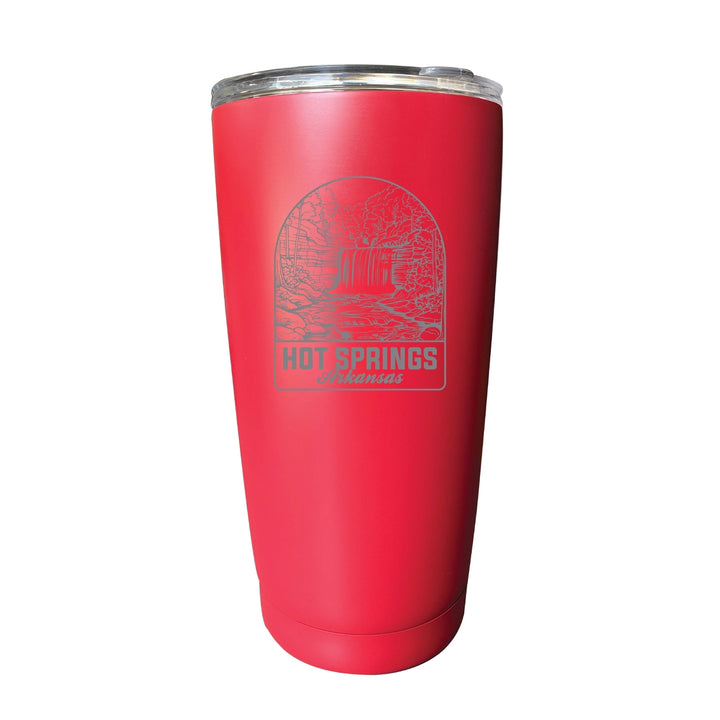 Hot Springs Arkansas Souvenir 16 oz Engraved Stainless Steel Insulated Tumbler Image 3