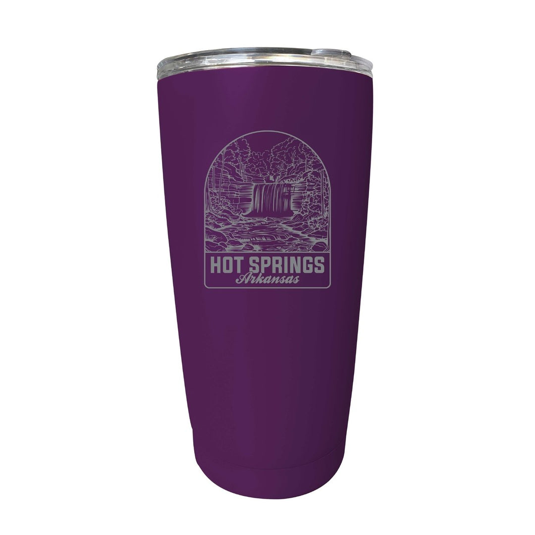 Hot Springs Arkansas Souvenir 16 oz Engraved Stainless Steel Insulated Tumbler Image 5