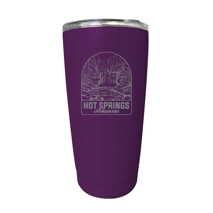 Hot Springs Arkansas Souvenir 16 oz Engraved Stainless Steel Insulated Tumbler Image 5