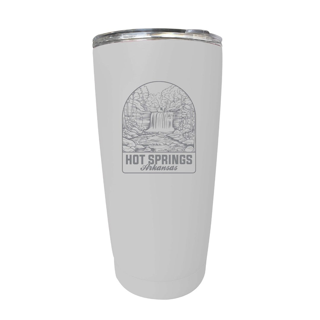 Hot Springs Arkansas Souvenir 16 oz Engraved Stainless Steel Insulated Tumbler Image 1