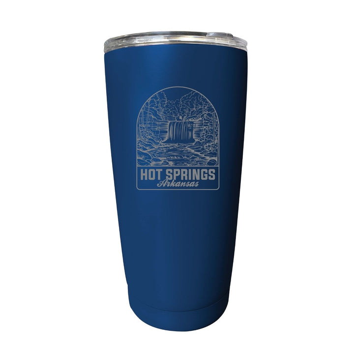 Hot Springs Arkansas Souvenir 16 oz Engraved Stainless Steel Insulated Tumbler Image 1