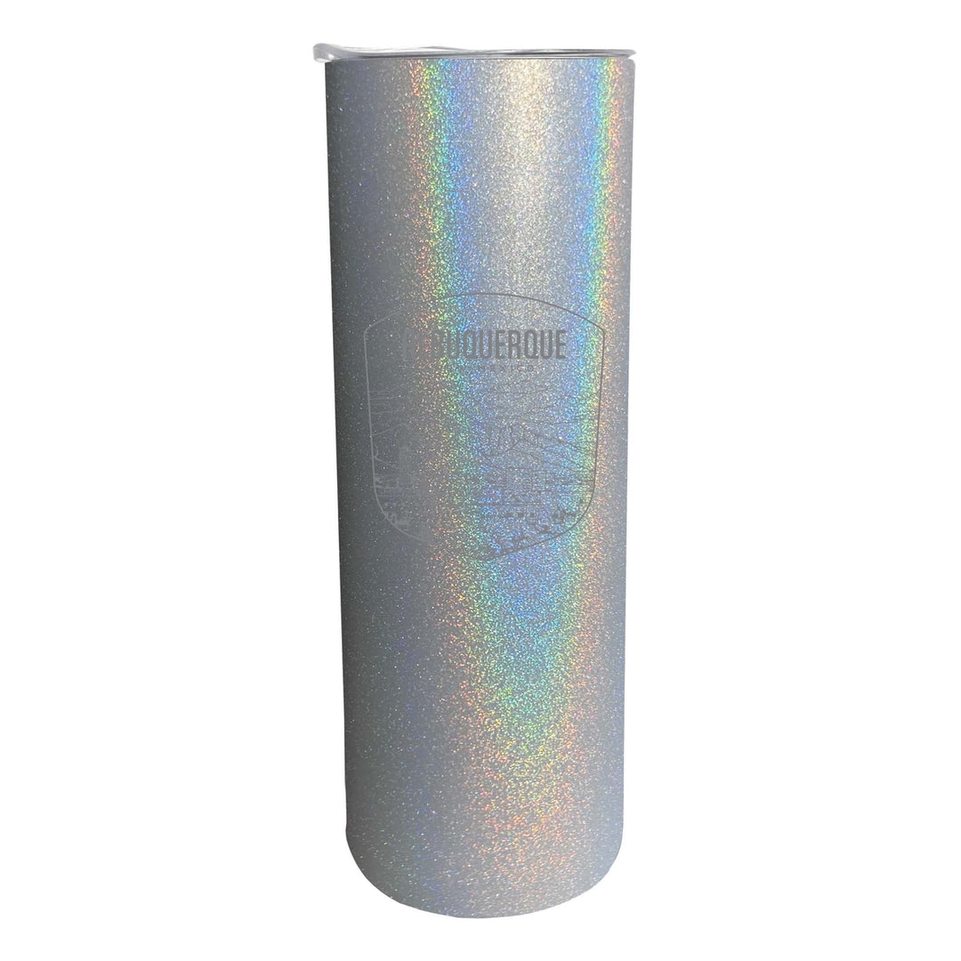 Albuquerque Mexico Souvenir 20 oz Engraved Insulated Stainless Steel Skinny Tumbler Image 4