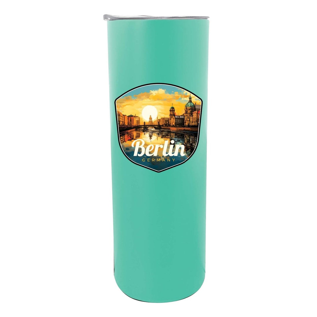 Berlin Germany Design C Souvenir 20 oz Insulated Stainless Steel Skinny Tumbler Image 1