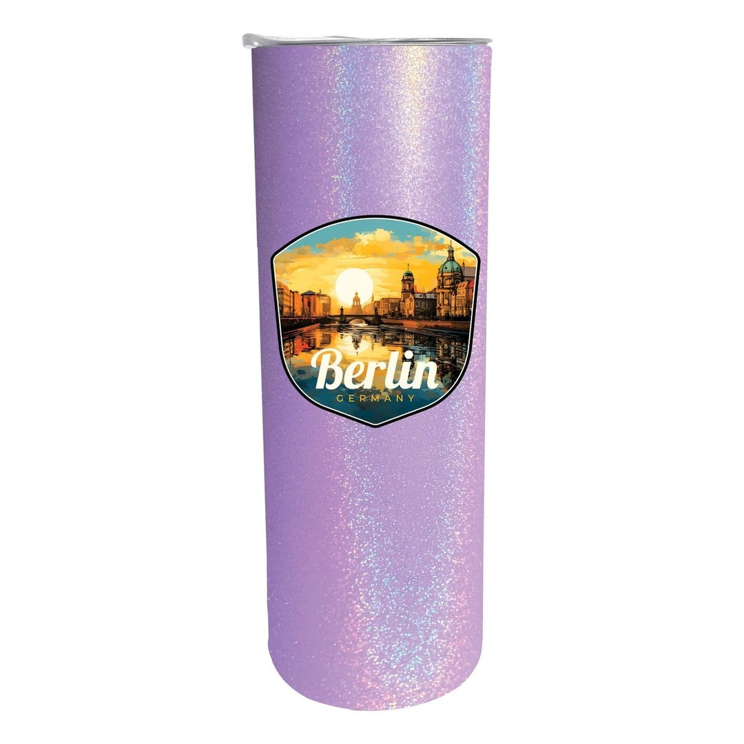 Berlin Germany Design C Souvenir 20 oz Insulated Stainless Steel Skinny Tumbler Image 1