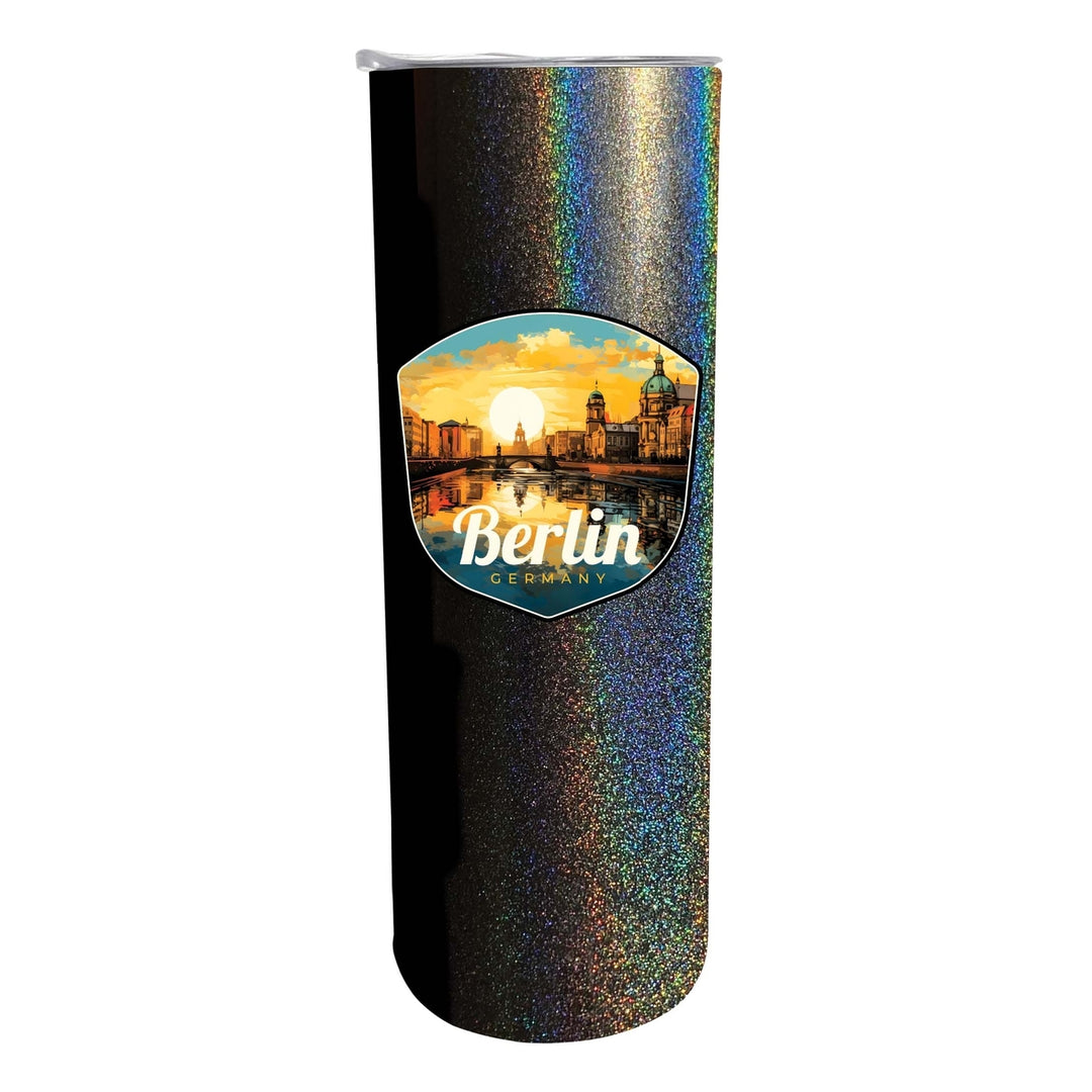 Berlin Germany Design C Souvenir 20 oz Insulated Stainless Steel Skinny Tumbler Image 4