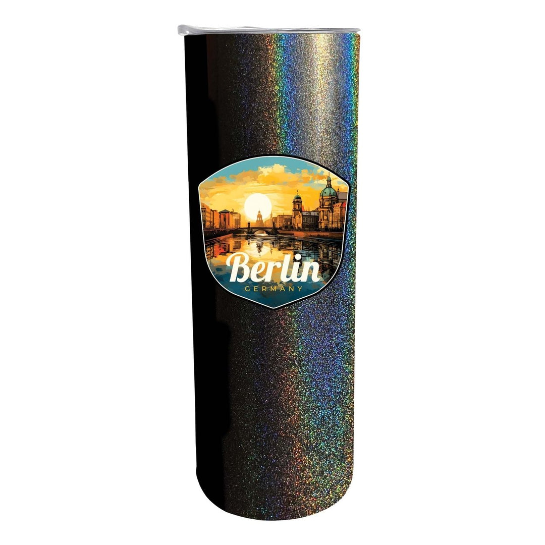 Berlin Germany Design C Souvenir 20 oz Insulated Stainless Steel Skinny Tumbler Image 1