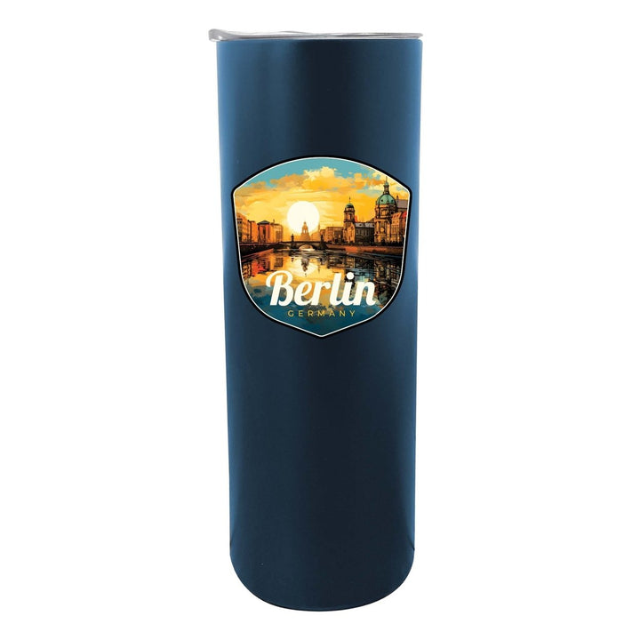 Berlin Germany Design C Souvenir 20 oz Insulated Stainless Steel Skinny Tumbler Image 5