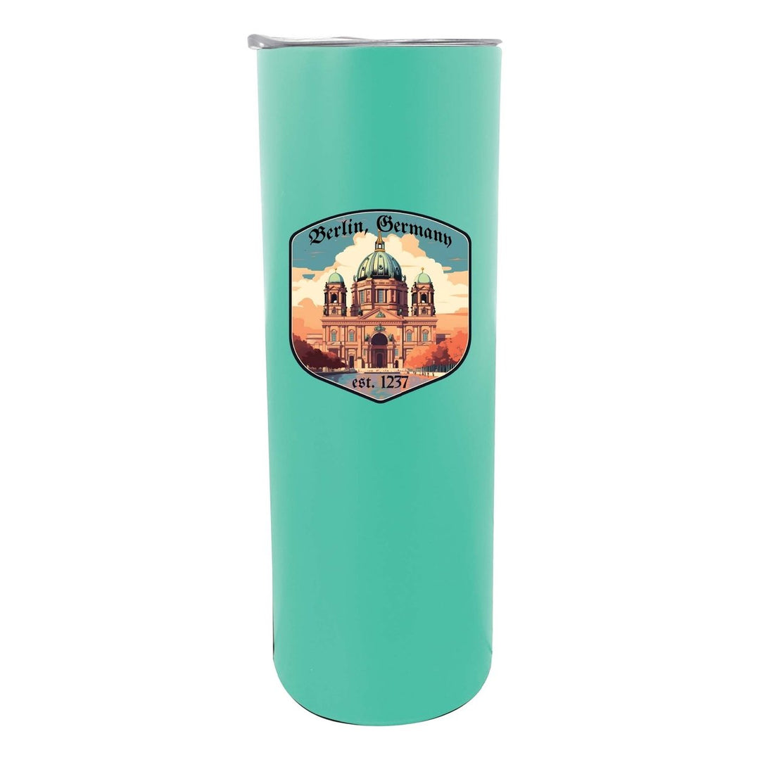 Berlin Germany Design B Souvenir 20 oz Insulated Stainless Steel Skinny Tumbler Image 1