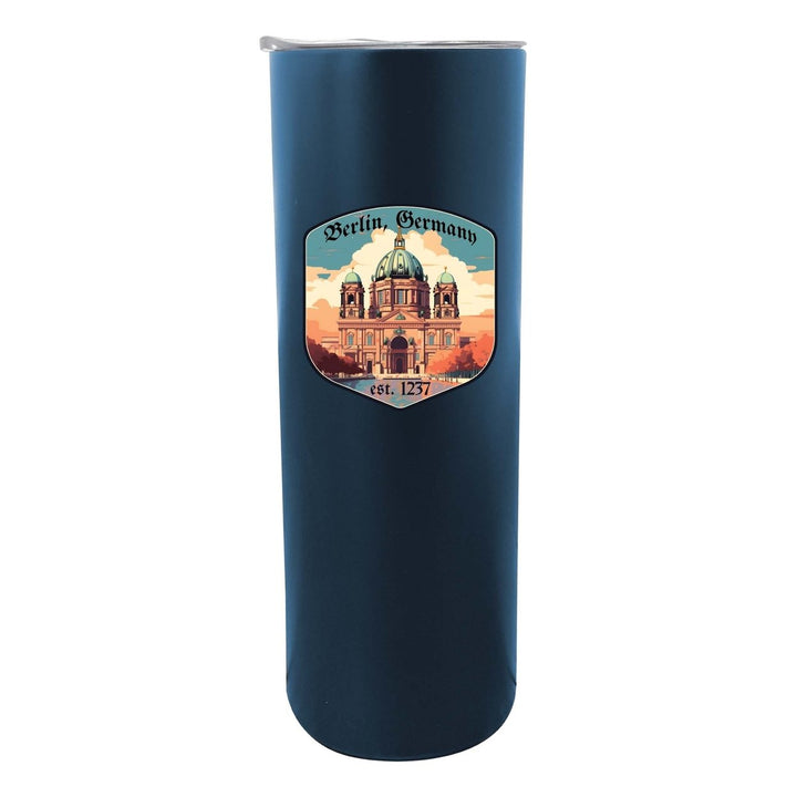 Berlin Germany Design B Souvenir 20 oz Insulated Stainless Steel Skinny Tumbler Image 5