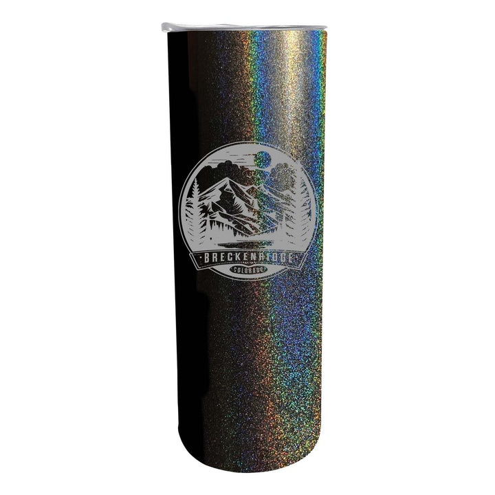 Breckenridge Colorado Souvenir 20 oz Engraved Insulated Stainless Steel Skinny Tumbler Image 1