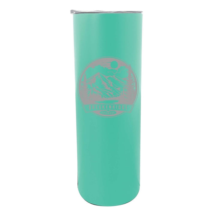 Breckenridge Colorado Souvenir 20 oz Engraved Insulated Stainless Steel Skinny Tumbler Image 5