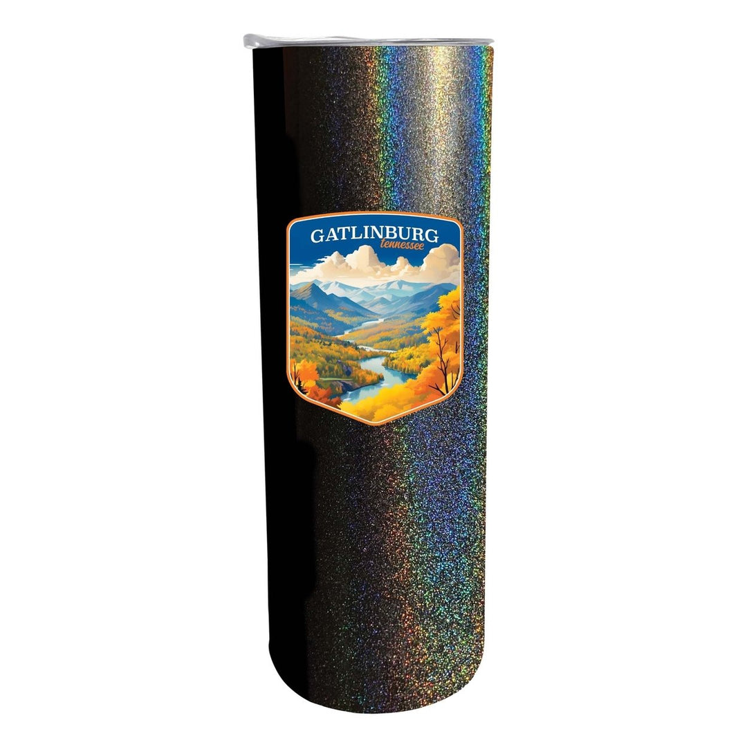 Gatlinburg Tennessee Design D Souvenir 20 oz Insulated Stainless Steel Skinny Tumbler Image 5