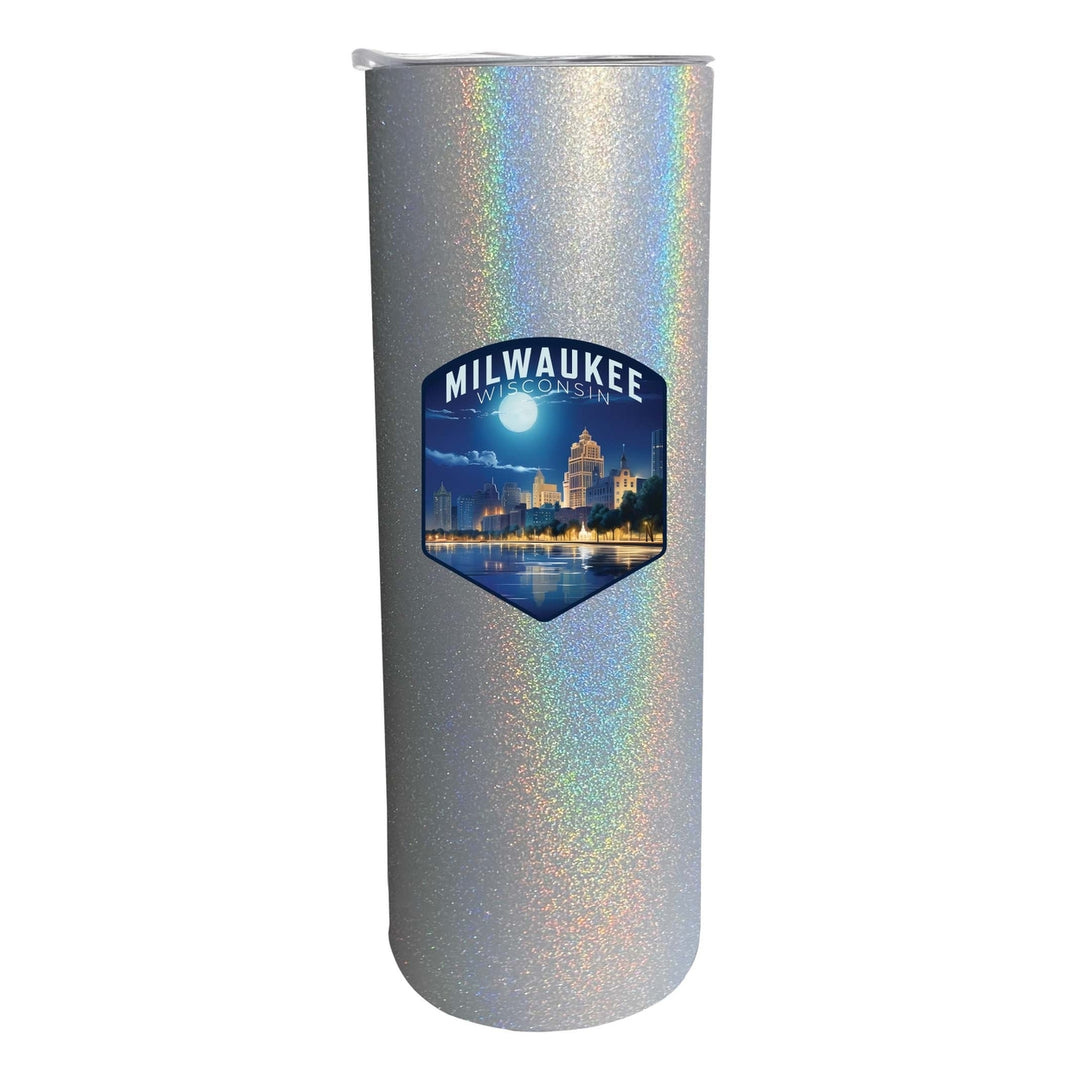 Milwaukee Wisconsin Design B Souvenir 20 oz Insulated Stainless Steel Skinny Tumbler Image 3