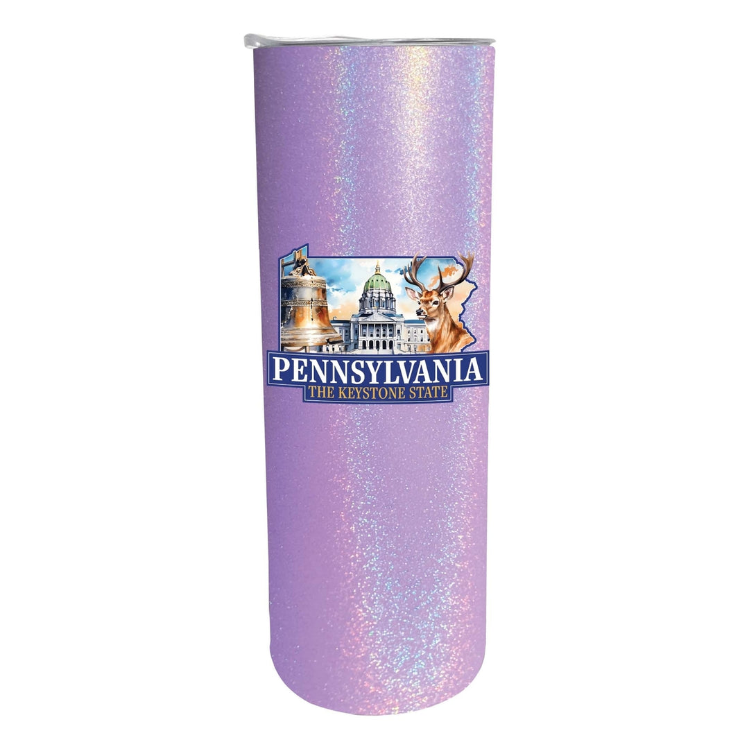 Pennsylvania Design D Souvenir 20 oz Insulated Stainless Steel Skinny Tumbler Image 4