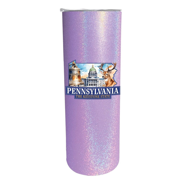 Pennsylvania Design D Souvenir 20 oz Insulated Stainless Steel Skinny Tumbler Image 1