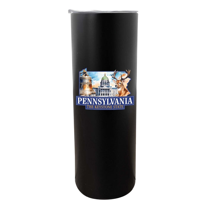 Pennsylvania Design D Souvenir 20 oz Insulated Stainless Steel Skinny Tumbler Image 6