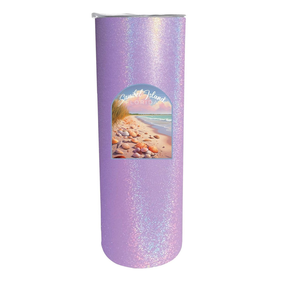 Sanibel Island Florida Design B Souvenir 20 oz Insulated Stainless Steel Skinny Tumbler Image 1