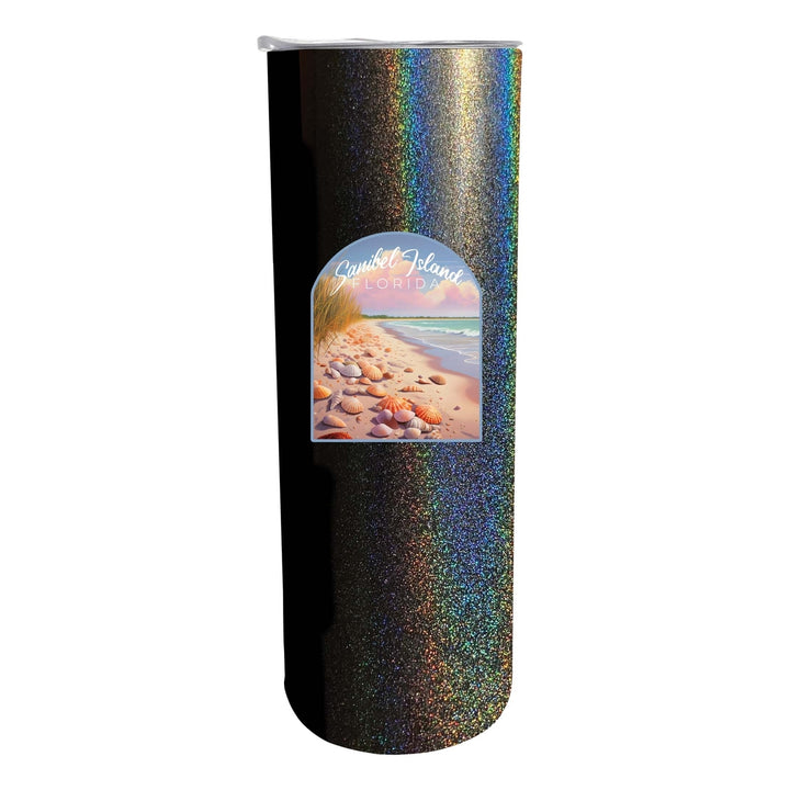 Sanibel Island Florida Design B Souvenir 20 oz Insulated Stainless Steel Skinny Tumbler Image 4