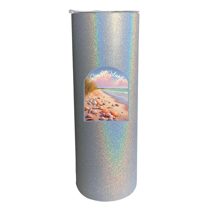 Sanibel Island Florida Design B Souvenir 20 oz Insulated Stainless Steel Skinny Tumbler Image 1