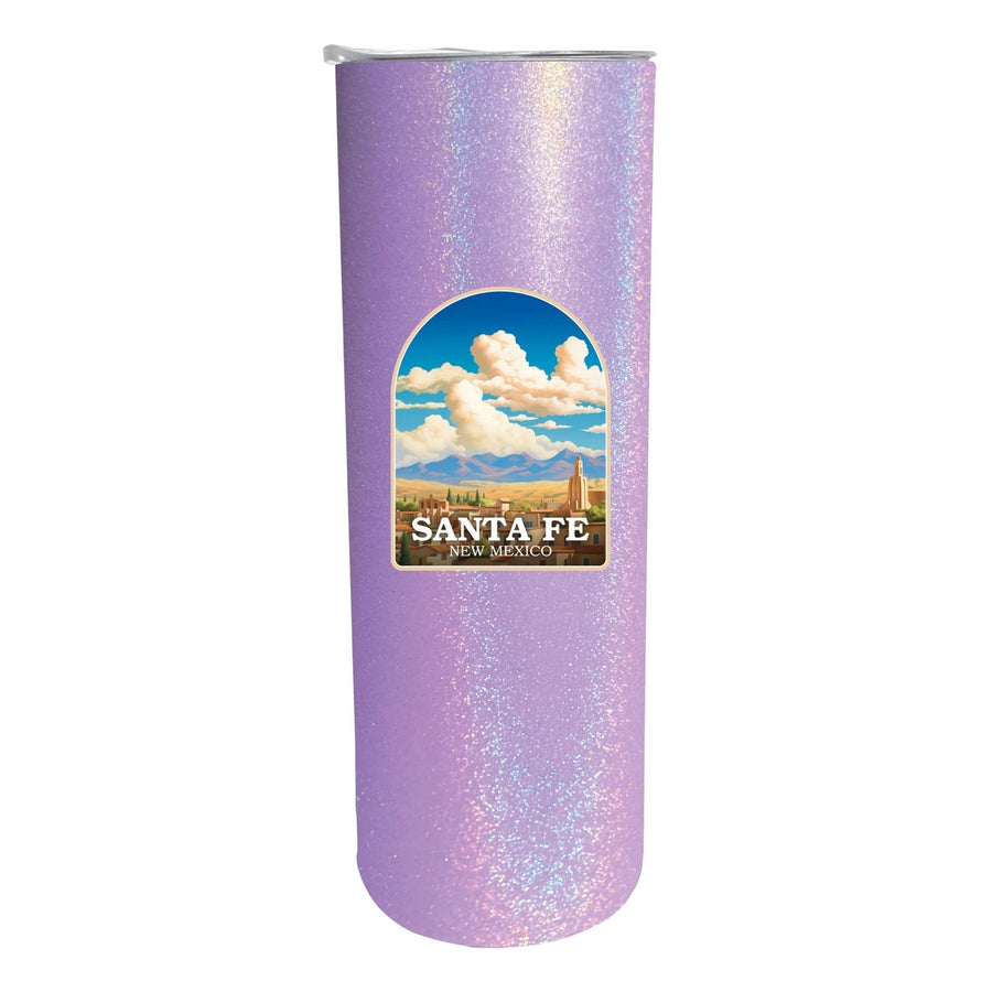 Santa Fe Mexico Design A Souvenir 20 oz Insulated Stainless Steel Skinny Tumbler Image 1