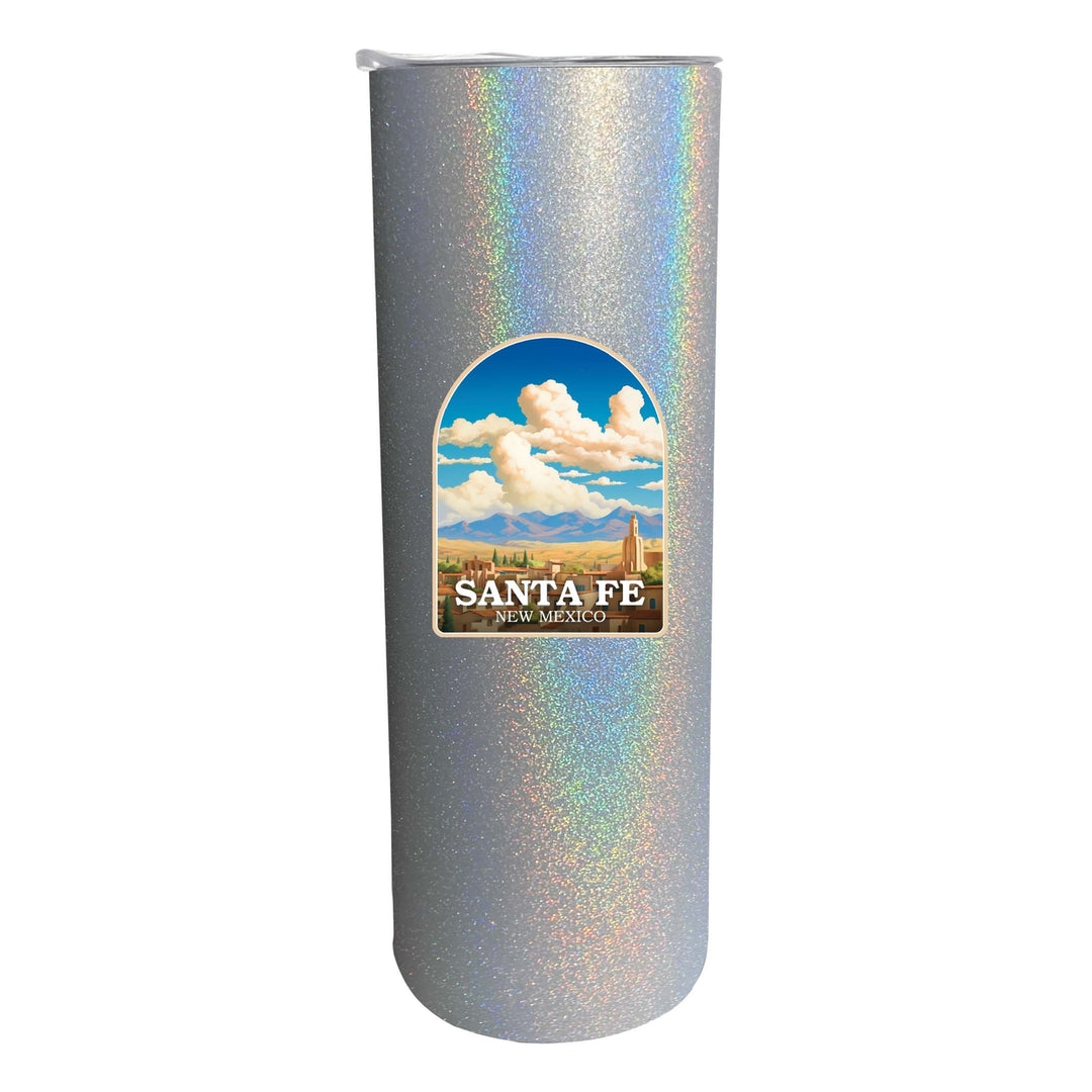 Santa Fe Mexico Design A Souvenir 20 oz Insulated Stainless Steel Skinny Tumbler Image 3