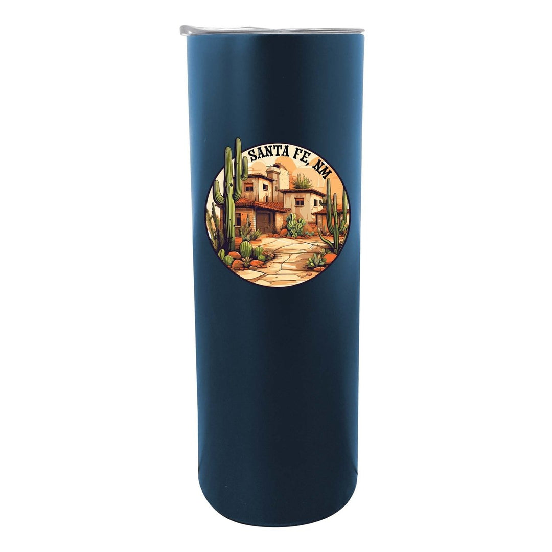 Santa Fe Mexico Design D Souvenir 20 oz Insulated Stainless Steel Skinny Tumbler Image 5